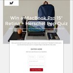 Win a 15" Apple MacBook Pro + Herschel Pop Quiz from RushFaster