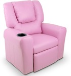 Kids Padded PU Leather Recliner Chair - Pink, Blue or Black $108.16 Shipped @ Point Cook Shop