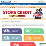 The Good Guys - Spend $100 - $900+ (On-line), Receive $20 - $200 Store Credit
