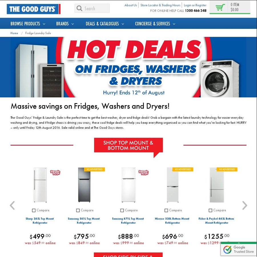 $100 Off Fridges Above $1000 @ The Good Guys - Ozbargain