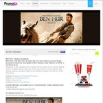 [SA] Get 2 Free Tickets to an Advance Screeing of BEN HUR Tonight @ 6pm in Adelaide (+ $5.95 Bf) @ Promotix