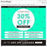 30% off Sitewide (& up to 60% off Luggage) @ Strandbags.com.au