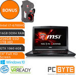 MSI GS43VR $2288, MSI GS63VR $2440 PC Byte eBay after 20% off