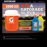 Win 1 of 1000x Gatorade 5L Tubs (Worth $19.95 Each) - Buy 1L Gatorade Liquid Concentrate @ IGA/Supa IGA etc