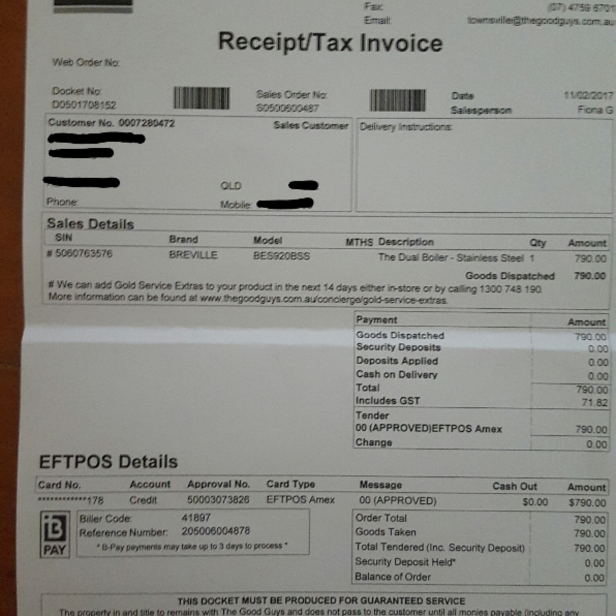 Breville BES920 Dual Boiler Coffee Machine 799 on Clearance at The