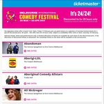 Melbourne Comedy Festival -Tickets $24 (Plus Fees $5.00 to $8.90) for 24 Hours 