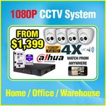 4x 2MP Dahua FULL HD HD-CVI Package Fully Installed for $1,199 - Zotech Data & Security - Melbourne Only