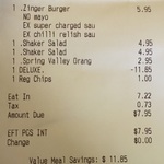 Burger Combo Meal + 2x Shaker Salad for $7.95 - KFC Xpress 