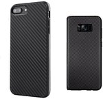 Carbon Fiber Heavy Duty TPU Soft Shockproof Case for iPhone & Samsung Smart Phones- $3.89 Free Post