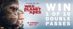Win 1 of 10 DPs to War for the Planet of the Apes from EB Games 