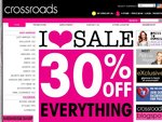 Crossroads - 30% off Everything instore and online