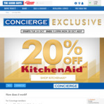 20% off KitchenAid Appliances for Concierge Members @ The Good Guys [Concierge Members]