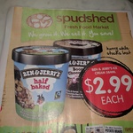 Ben & Jerry's Ice Cream Tubs $2.99 at Spud Shed WA