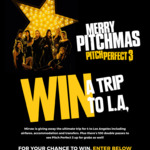 Win an LA Escape for 4 Worth Up to $20,000 or 1 of 100 DPs to Pitch Perfect 3 from Mirvac [ACT/NSW/QLD/VIC]