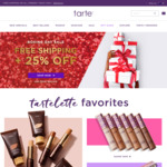 25% off Tarte Cosmetics + Free Shipping