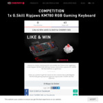 Win a G.Skill Ripjaws KM780 RGB Mechanical Gaming Keyboard Worth $199 from Cherry MX/G.Skill