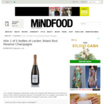Win 1 of 5 Bottles of Leclerc Briant Brut Reserve Champagne Worth $90 from MiNDFOOD