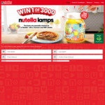 Win 1 of 3000 Nutella Lamps from Ferrero Australia (with Purchase)