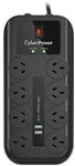 CyberPower 8 Way Outlet Surge Protector Power Board USB Charging iPhone Charger $17.60 Free Shipping with eBay Plus @ eBay Futu
