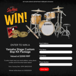 Win a Yamaha Stage Custom Bop Kit Package Worth $2,000 from Sky Music