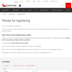 Qantas Double Status Credits on Eligible Saver/Flex Fares