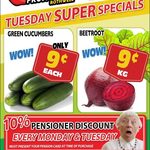 [QLD] Green Cucumbers $0.09 Each, Fresh Beetroot $0.09 kg @ Northside Discount Fruit Barn (Rothwell)