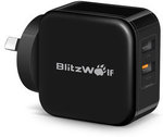BlitzWolf BW-S6 QC 3.0+2.4a 30W Dual USB Charger AU Adapter US $9.79 (AU $14.21) @ Banggood