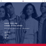 Save $50 for Every $150 Spend (Including Sale Items) @ Tommy Hilfiger