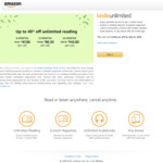 40% off Kindle Unlimited - $143.80 USD ($206 AUD) for 24 Months at Amazon US