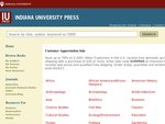 Indiana University Press Customer Appreciation Sale save up to 70% on 2300+ titles.