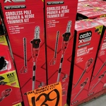 Ozito Power X Change 18V Pole Pruner and Hedge Trimmer Kit $139 @ Bunnings Warehouse