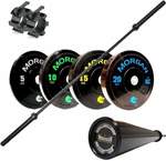 Morgan 100kg Black Olympic Barbell & Bumper Plate Package $794.95 + Shipping @ Mo Reps