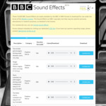 Free: 16,000 High-Quality Sound Effects for Personal, Educational or Research Purposes @ BBC