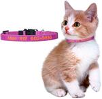 Personalised Embroidered Cat Collar US $6.99 (~AU $10.8) + Free Shipping @ Spiffytags