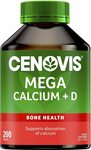 Cenovis Mega Calcium + D, 200 Tablets $8.00 + Delivery ($0 with Prime/ $39 Spend) @ Amazon AU