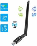 Hungwu USB 3.0 Wi-Fi Adapter AC 1200Mbps Dual Band 2.4GHz/5GHz $21.99 + Delivery ($0 with Prime/ $39 Spend) @ Hungwu Amazon AU