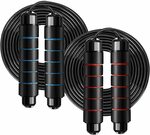 20% off (2 Pack) Jump Rope Tangle-Free Adjustable $12.79 (Was $15.99) + Delivery ($0 with Prime/ $39 Spend) @ Seyarlh Amazon