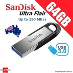 SanDisk 64GB Ultra Flair 3.0 USB Flash Drive $15.94 Shipped ($10.94 after $5 Voucher via VISA/MasterCard/BPay) @ Shopping Square