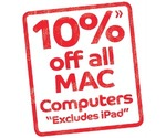 10% off all Macs @ Good Guys (excludes iPad) - on their catalogue