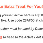 $50 off Selected Shoes @ Active Feet