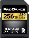 ProGrade Digital SDXC UHS-II V60 250R Memory Card (256GB) $115.49 (Was $153.99) Delivered @ ProGradeDigital Amazon AU