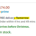 [Prime] Free One Day Express Shipping on Selected Prime Products @ Amazon AU
