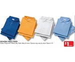 School Polo Tops $1.00 Ea, Dunlop Mens, Ladies & Childrens Joggers $10 Pair at Dimmeys 09/01/12