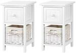 2x Ariss Bedside Table White $110 (Was $203.95) Delivered + Extra 10% off for First Time Order @ Mai Dakor