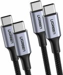 UGREEN USB-C to USB-C Cable 100W PD (2-Pack) $17.84 + Delivery ($0 with Prime/ $39 Spend) @ UGREEN via Amazon AU