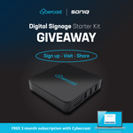 Win a Cybercast Digital Signage Kit Starter Kit & 3 Month Cybercast Subscription (Worth $149) from Soniq