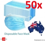 BOGOF: 50pcs Disposable Face Masks Anti Dust 3 Layers Protective Filter $19.95 + Shipping @ Shopping Square