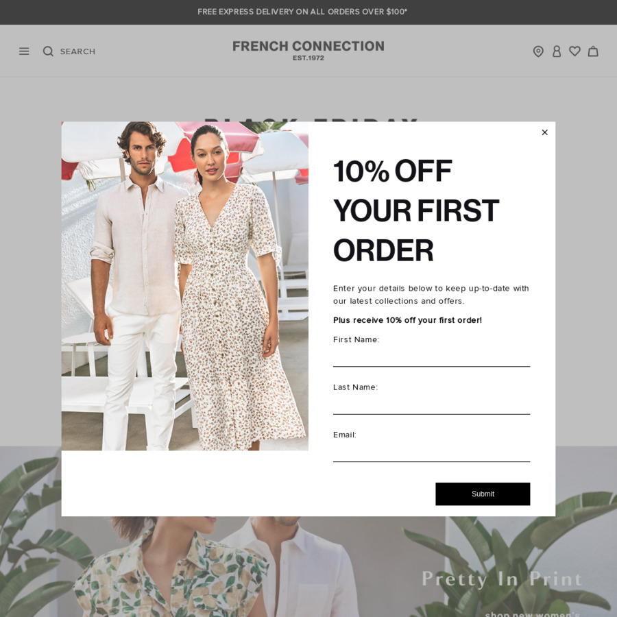 french connection 10 off