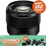 [eBay Plus, Afterpay] Sony FE 85mm F1.8 Lens (SEL85F18) $554 Delivered ($504 after Cashback) @ RYDA eBay Store