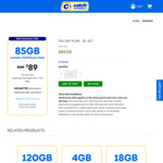 85GB 365 Day Plan Unlimited Talk & Text $89 (Ongoing $120 & 60GB Per Year) @ Catch Connect